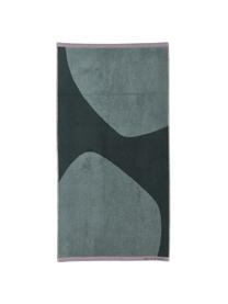 Handdoek Rock in verschillende formaten van biokatoen, 100% biokatoen, Groen, donkergroen, Handdoek, B 50 x L 95 cm, 2 stuks