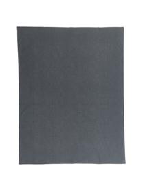 Mantel Alla antimanchas resinado, 50% algodón, 50% poliéster con revestimiento de resina, Negro, Para 2 comesales (An 140 x L 100 cm)