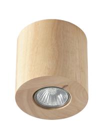 Deckenspot Roda aus Holz, Lampenschirm: Gummibaumholz, Gummibaumholz, Ø 10 x H 10 cm