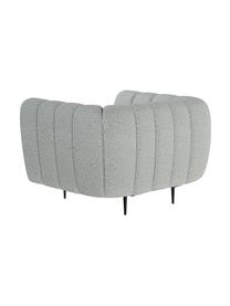 Sillón Shel, Tapizado: 100% poliéster con tacto , Asiento: muelles ondulados, espuma, Estructura: madera dura, madera bland, Patas: metal recubierto Alta res, Gris claro, An 110 x F 95 cm