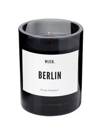 Vonná sviečka Berlin (zelený citrón, konvalinka & pižmo), Čierna, Ø 8 x V 11 cm