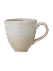 Tazas de café esmaltadas artesanalmente Taupe, 2 uds., Gres, Gris, beige, Ø 8 x Al 8 cm