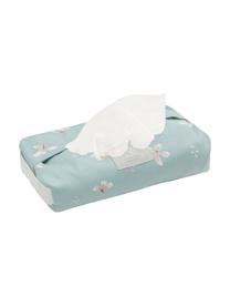 Housse pour lingettes humides coton bio Wildflower, Bleu ciel, couleur crème, rose