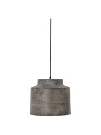 Lámpara de techo Grei, Pantalla: metal, Cable: cubierto en tela, Gris, Ø 36 x Al 31 cm