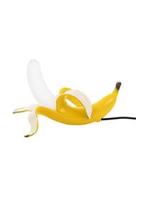 Design LED-Tischlampe Dewey Banana, Lampenschirm: Glas, Gelb, Weiss, 34 x 20 cm