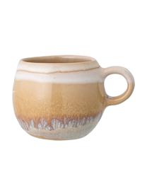 Taza con platito artesanal April, Gres
Una mitad vidriada, la otra mitad natural, lo que enfatiza el carácter de la artesanía., Tonos amarillos, Ø 15 x Al 6 cm