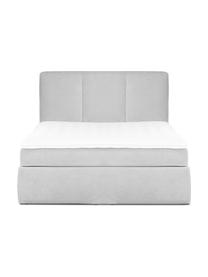 Kontinentální postel Oberon, Světle šedá, Š 140 cm, D 200 cm, stupeň tvrdosti H2