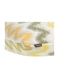 Kussenhoes Pari met zigzag patroon, Polyester, Lichtbeige, geeltinten, 45 x 45 cm