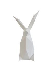 Tischleuchte Rabbit, Bausatz aus Papier, Lampenschirm: Papier, 160 g/m², Sockel: Holzfaserplatte und Kunst, Weiss, 18 x 34 cm