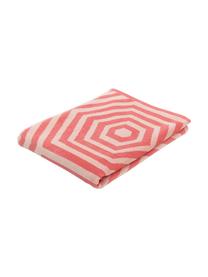 Serviette de plage Cloudburst, Rouge corail, jaune