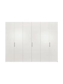 Drehtürenschrank Madison 6-türig, inkl. Montageservice, Korpus: Holzwerkstoffplatten, lac, Weiss, Ohne Spiegeltür, B 302 x H 230 cm