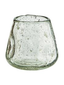 Portavelas artesanal Bubble, 2 uds., Vidrio, Verde, Ø 9 x Al 9 cm
