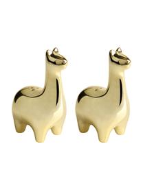 Set saliera e pepiera Lamas 2 pz, Ceramica, Ottonato, Larg. 5 x Alt. 9 cm