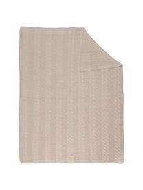 Plaid in puro cashmere Leonie con motivo a trecce, 100% cashmere
Il cashmere è molto morbido, confortevole e caldo, Taupe, Larg. 130 x Lung. 170 cm