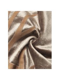 Coussin rectangulaire velours Antler, Taupe, brun, larg. 30 x long. 50 cm