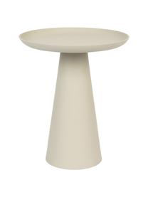 Runder Metall-Beistelltisch Ringar in Beige, Aluminium, pulverbeschichtet, Beige, Ø 40 x H 50 cm