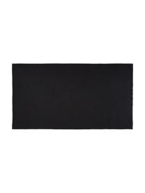 Nappe pur lin noir Duk, 100 % pur lin, Noir, Pour 6 à 10 pers. (larg. 135 x long. 250 cm)