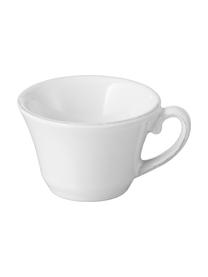 Tazas de café Constance, 6 uds., estilo rústico, Cerámica, Blanco, Ø 13 x Al 6 cm