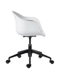 Silla de oficina Claire, Asiento: 65% polipropileno, 35% fi, Patas: metal con pintura en polv, Ruedas: plástico, Blanco, An 66 x F 60 cm