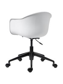 Silla de oficina Claire, Asiento: 65% polipropileno, 35% fi, Patas: metal con pintura en polv, Ruedas: plástico, Blanco, An 66 x F 60 cm