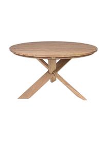 Ronde eettafel Rift met gerecycled teak blad, Ø 135 cm, Teakhout, gerecycled en FSC-gecertificeerd, Gerecycled teakhout, Ø 135 x H 76 cm