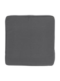 Cojín para silla alto de algodón Zoey, Funda: 100% algodón, Gris oscuro, An 40 x L 40 cm