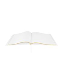 Livre d'or Now&Forever, Blanc crème, couleur dorée, larg. 28 x haut. 22 cm