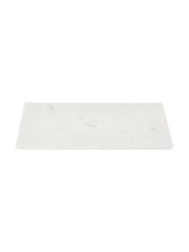 Plat de service en marbre Klevina, Marbre, Blanc, larg. 28 x haut. 2 cm