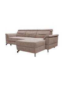 Sofa narożna z funkcją spania i miejscem do przechowywania Missouri, Tapicerka: 100% poliester, Beżowy, S 259 x G 164 cm