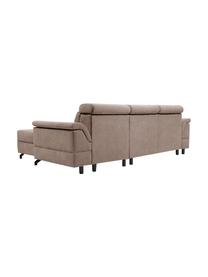 Sofá cama rinconero Missouri, con espacio de almacenamiento, Tapizado: 100% poliéster, Beige, An 259 x F 164 cm