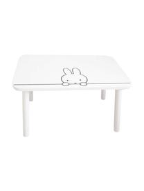 Holz-Kindertisch Miffy, Tischplatte: Mitteldichte Holzfaserpla, Beine: Kiefernholz, Weiss, Schwarz, B 75 x H 45 cm