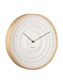 Reloj de pared Scandi Ribble, Beige, blanco mate, Ø 31 cm