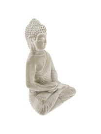Set de figuras decorativas Buddha, 2 pzas., Cemento, Gris claro, An 9 x Al 14 cm