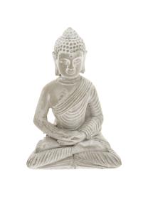 Set de figuras decorativas Buddha, 2 pzas., Cemento, Gris claro, An 9 x Al 14 cm