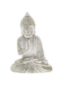 Deko-Objekt-Set Buddha, 2-tlg., Beton, Hellgrau, B 9 x H 14 cm