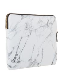 Obal na notebook Marble pro MacBook Pro 13 palců, Obal na notebook: bílá, mramorová Potisk: černá se zlatými prvky, Š 34 cm