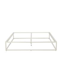 Metalen bed Neptun, Gepoedercoat metaal, Beige, B 160 x L 200 cm