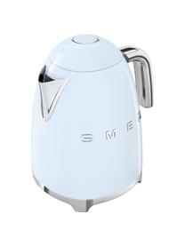 Wasserkocher 50's Style, 1.7 L, Edelstahl, lackiert, Pastellblau, glänzend, B 22 x H 25 cm