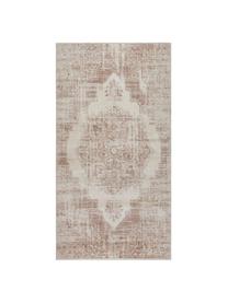 Tapis vintage Garonne, Brun cuivré, beige