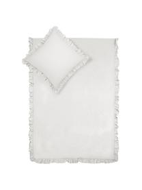 Bavlnená posteľná bielizeň s vypraným efektom Florence, Svetlosivá, 155 x 220 cm + 1 vankúš 80 x 80 cm