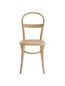 Houten stoelen Rippats, 2 stuks, Frame: berkenhout, Zitvlak: rotan, Berken, B 39 x D 53 cm