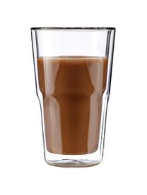 Termo de doble pared Hot & Cold, Vidrio de borosilicato, Transparente, Ø 9 x Al 15 cm, 350 ml