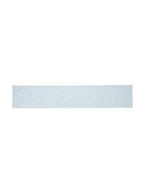 Runner idrorepellente e reversibile Starbone, Poliestere, Bianco, blu, Larg. 33 x Lung. 178 cm