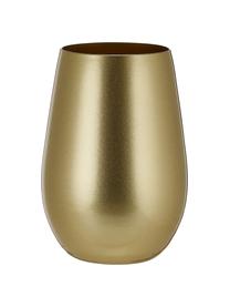 Bicchiere longdrink in cristallo dorato Elements 6 pz, Cristallo rivestito, Dorato, Ø 9 x Alt. 12 cm, 465 ml