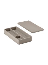 Organizer biurowy z pokrywką Sement, Cement, Odcienie piaskowego, S 20 x W 3 cm