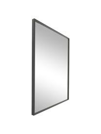 Lustro ścienne z aluminiową ramą Alpha, Szary, S 50 x W 70 cm