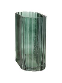 Vase en verre Tulipa, 2 élém., Verre, Vert, Lot de différentes tailles