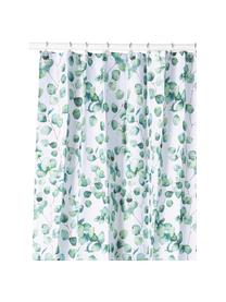 Rideau de douche Ayra, 100 % polyester, Vert, blanc, larg. 180 x long. 200 cm