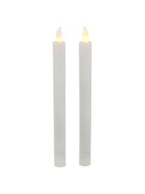 Velas LED Vilago, 2 uds., Cera, Blanco, Ø 2 x Al 24 cm