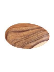 Asymetryczna taca z drewna akacjowego Cata, Drewno akacjowe, olejowane, Brązowy, S 30 x G 18 cm